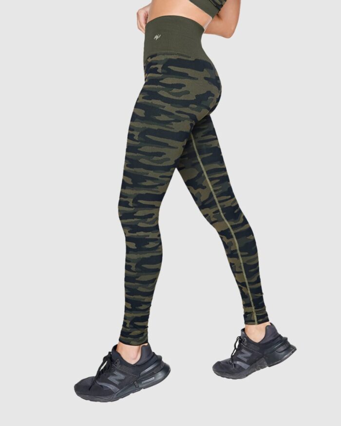 Legging deportivo de control y tiro alto en tecnología seamless sin costura - Imagen 2